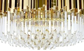 Lustra suspendata, Cristale de Sticla, Glamour Gold 80