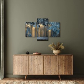 Tablou cu pădure înzăpezită (90x60 cm)