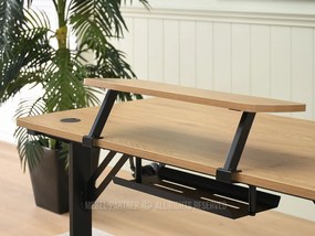 Masă PC Matts 115 (stejar + negru). Promo -13%. 1109789
