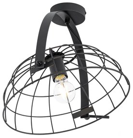 Plafoniera industriala neagra 35 cm ajustabila - Hanze