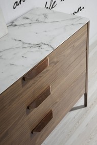 Comoda cu trei sertare, design elegant Glayds AC-CP1806-C