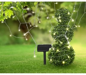 Lanț LED solar 20 m 120xLED/2,4V IP44 Globo 33700-120