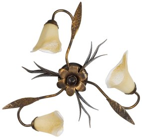 Plafonieră ONLI ALGA 3xE14/6W/230V bronz