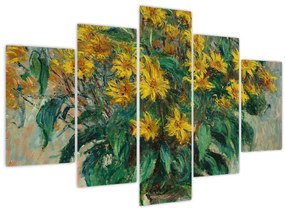 Tablou - Claude Monet, Jerusalem Artichoke Flowers, reproducere (150x105 cm)