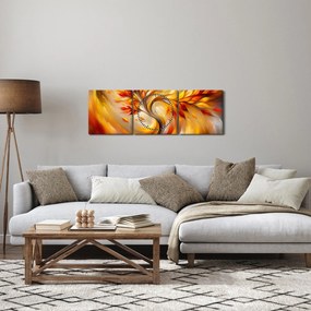 Tablou - Copac de toamnă (cu ceas) (90x30 cm)