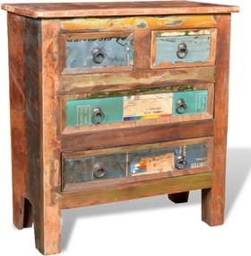 vidaXL Dulap din lemn masiv reciclat cu 4 setare