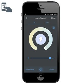 Set de 5 becuri LED inteligente E27 G95 4.5W 470lm 2700-6500K