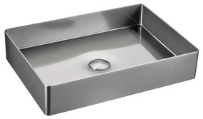 Sapho - Lavoar pentru blat AURUM 50x35 cm, inox periat