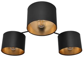 Lustră aplicată ALBA 3xE27/15W/230V neagră/aurie