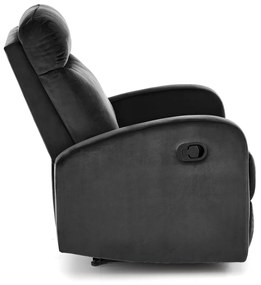 Fotoliu recliner Wonder negru H98 cm