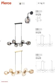 Lampă de perete Redo 01-2618 PIERCE 1xE27/42W/230V negru