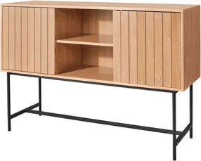 Comoda cu dulapuri VALMOR 90x127 cm, decor stejar