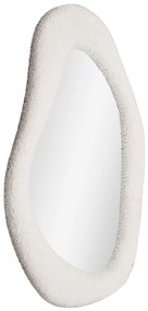 Oglindă Bosa, plușată, albă 46,5x61 cm