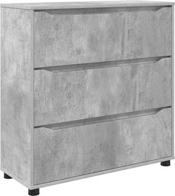 vidaXL Dulap de depozitare Gri din beton 80 x 31 x 81 cm Lemn compozit