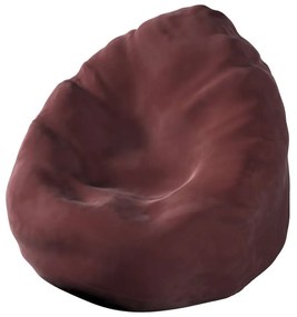 Fotoliu bean bag roșu Posh Velvet - Yellow Tipi