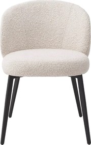 Set de 2 scaune design LUX Lloyd, boucle crem