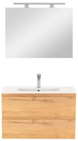 Mobilier complet de baie Vario Forte 80 stejar-stejar