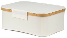 Cutie de depozitare G21 40 x 30 x 15 cm, dinbambus cu capac, bej