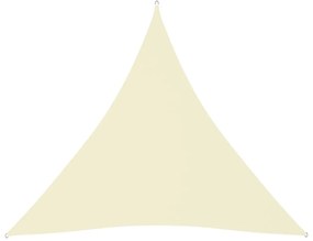 Parasolar, crem, 4,5x4,5x4,5 m, tesatura oxford, triunghiular