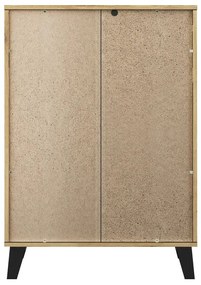 Comodă Brisas 4 (stejar artisan + negru) . 1116262