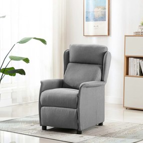 vidaXL Scaun Relaxare Gri deschis din țesătură