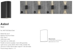 Aplica LED ambientala de exterior IP44 Asbol 84971003 NL