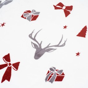 Lenjerie de pat din microflanel 4Home Stag & Bows, 140 x 200 cm, 70 x 90 cm