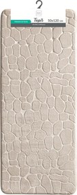 Covoraș de baie bej din material textil 50x120 cm Ricochet – douceur d'intérieur