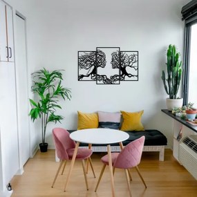 Decorațiune de perete 116x71 cm metal Arborele Vieții