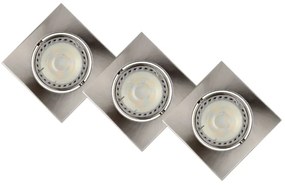 Lucide 11002/15/12 - SET 3x Lampa incastrata LED FOCUS 1xGU10/5W/230V crom