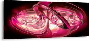 Tabloul cu fractali roz (120x50 cm)