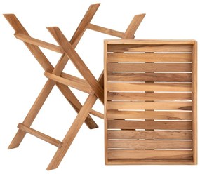 Masă de servire pentru grădină din lemn de tec 29x39 cm Ronda – House Nordic
