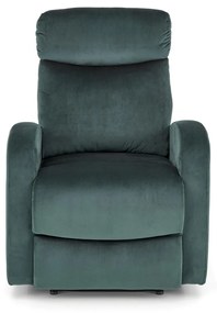 Fotoliu recliner Wonder velvet verde H98 cm
