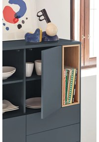 Comodă înaltă gri închis 100x120 cm Corvo - Teulat