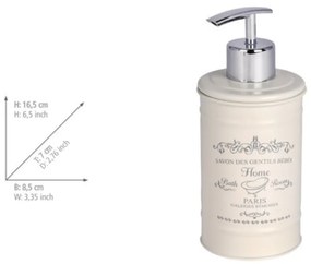 Dozator săpun Wenko Home, bej