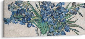Tablou - Vincent van Gogh, Irises, reproducere (120x50 cm)