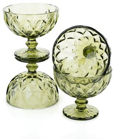 Set de cupe de îngheţată, 6buc, 300 ml, verde, BAROLO TYPE 5