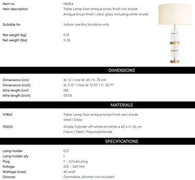 Veioza, Lampa de masa design LUX East