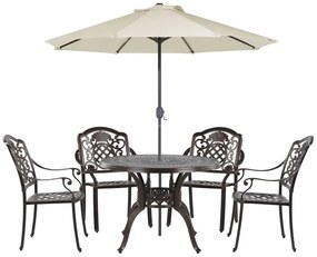 Set mobilier de grădină Salerno (maro) . 1076329