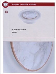 Aplică LED/6,5W TIRIL 230V Paulmann 79700