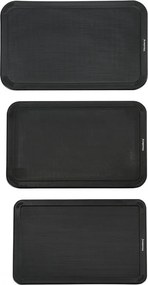 Set de cuțite și tăvi de tăiat Klausberg KB 9037, 8 piese, oțel inoxidabil, suport, maro/negru