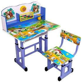 Set birou cu scaunel, metalic + MDF, 69x45 cm, reglabil pe inaltime, MC01