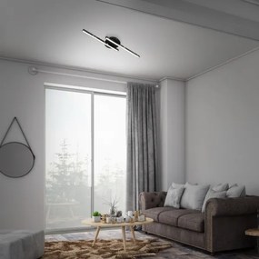 Lustră LED aplicată REY 2xLED/6W/230V negru Briloner 3517-025