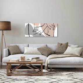 Tablou - Femeie corp linie de artă N⁰2 (120x50 cm)
