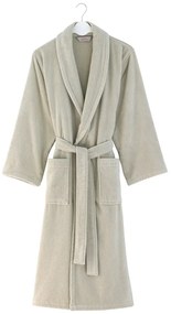 Halat de baie unisex MICRO COTTON Bej deschis / Light beige L