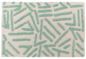 Covor verde mentă-crem lavabil 60x90 cm Athena – douceur d'intérieur