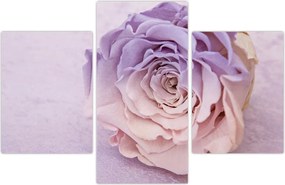 Tablou detaliu florii de trandafir (90x60 cm)