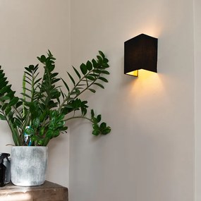 Lampa de perete moderna neagra si aurie - Vete