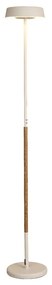Lampadar LED design modern NOA II alb/lemn