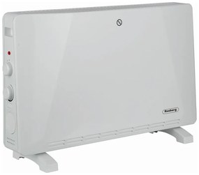 Convector de podea Rosberg R51974E, 2500W, 3 trepte, Termostat, Oprire automata, Alb